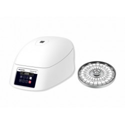 Compact hematocrit centrifuge with 24-place capillary rotor