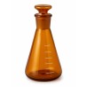 Matraz Erlenmeyer Ámbar con Esmerilado y Tapón Borosilicato 3.3 OMSONS — 25 a 500 mL