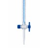 Bureta de Vidrio Borosilicato 3.3 OMSONS — Llave PTFE Needle Valve Schellbach · Clase A Cert. Individual · 10 a 100 mL