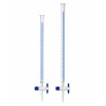 Bureta de Vidrio Borosilicato 3.3 OMSONS — Llave Rotaflow PTFE Needle Valve · Clase A Cert. Individual · 5 a 100 mL