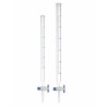 Bureta de Vidrio Borosilicato 3.3 OMSONS — Llave Rotaflow PTFE Needle Valve · Clase A Cert. Individual · 5 a 100 mL
