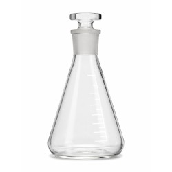 Matraces Aforados Clase A Borosilicato 3.3 OMSONS — Certificado Individual QR · 25 a 500 mL